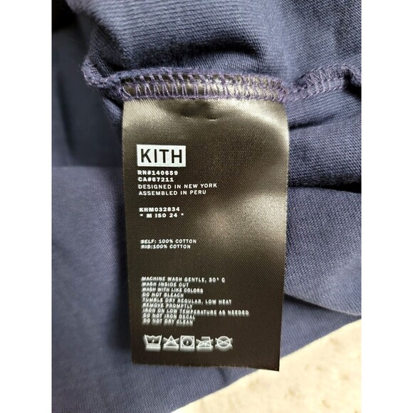 NWT Kith Honolulu WAVY TEE Navy Blue Hawaii Exclusive Tee, LARGE - Picture 5 of 6